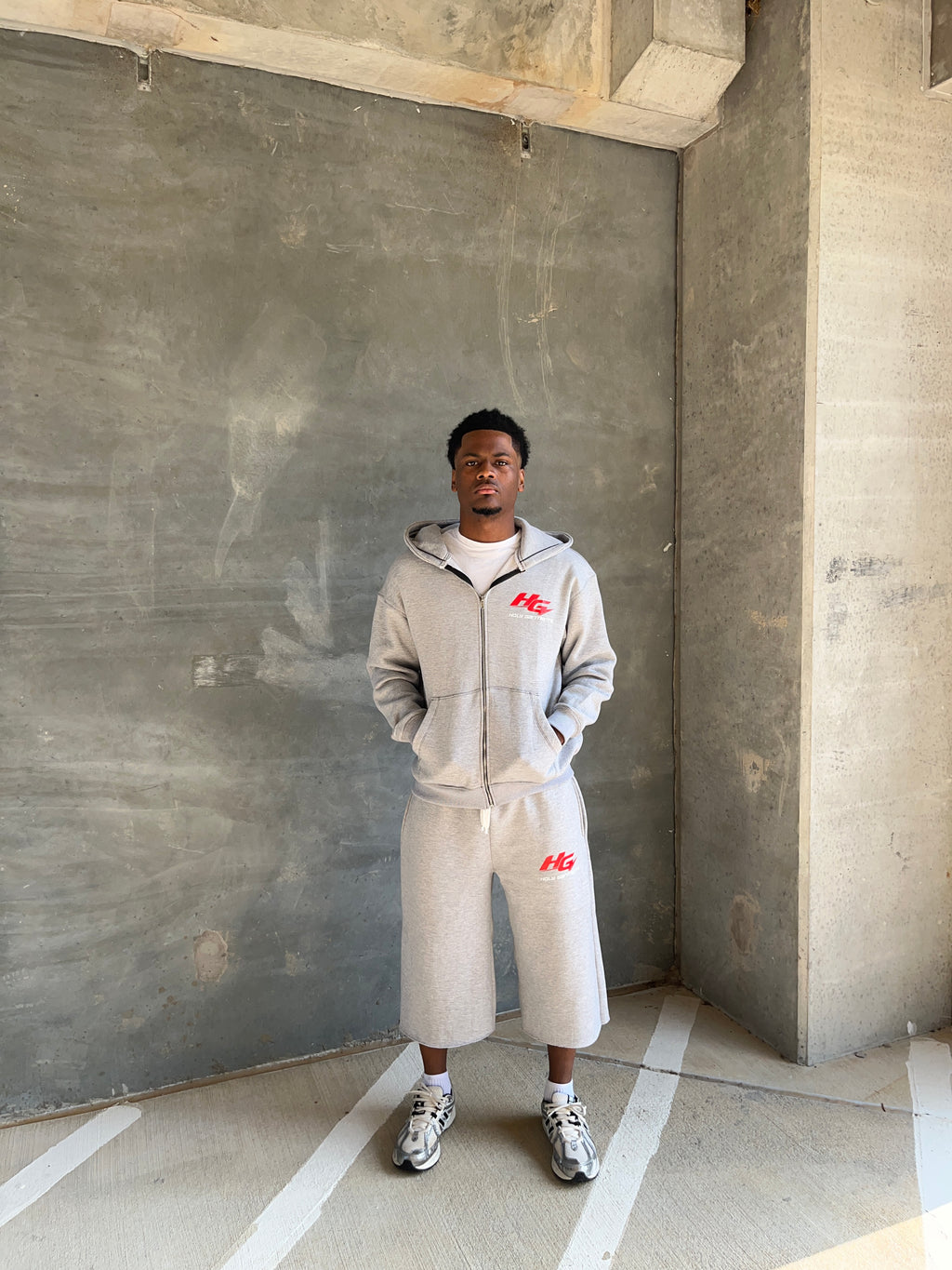 HG Grey Zip Up Set