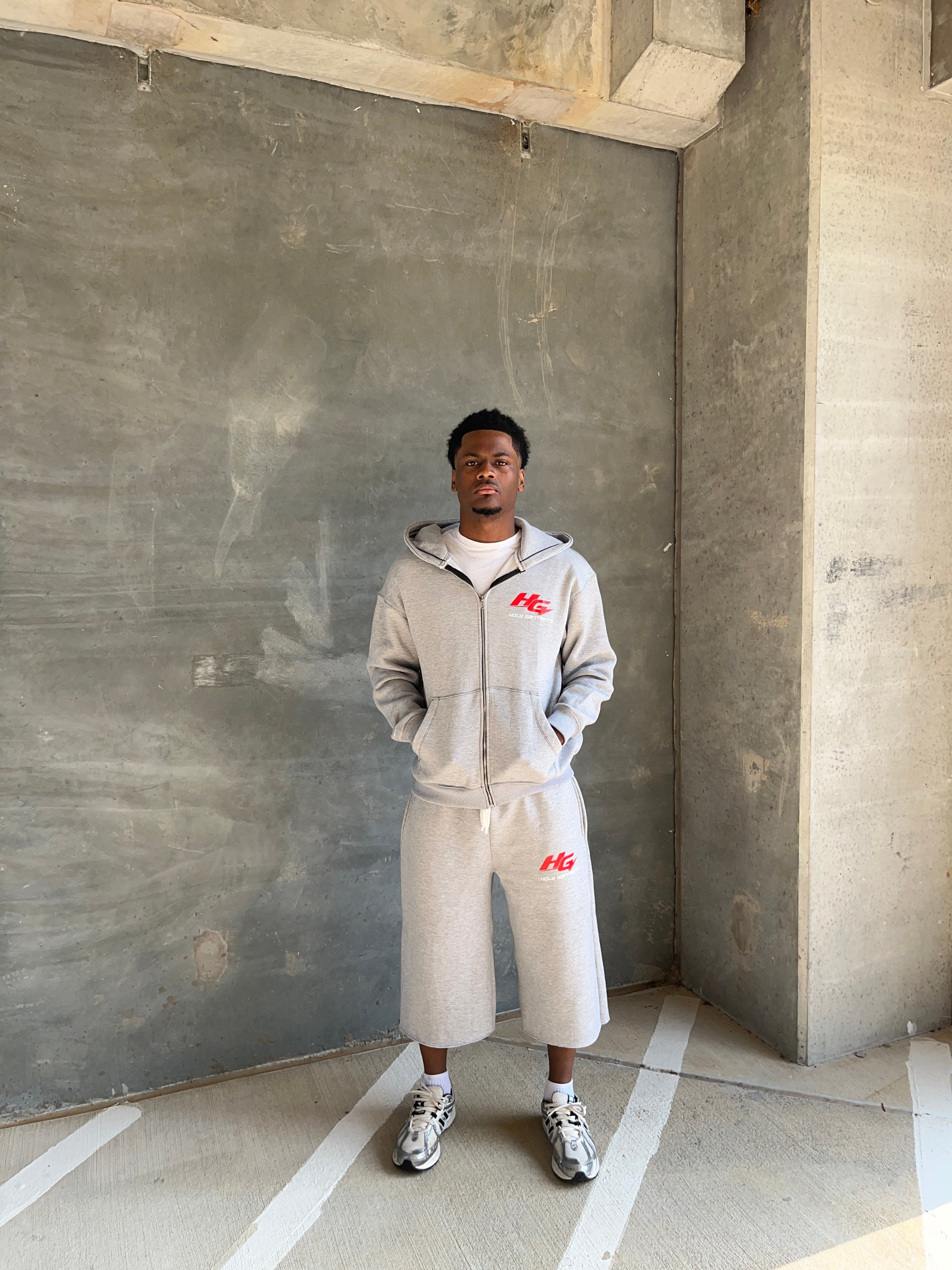 HG Grey Zip Up Set